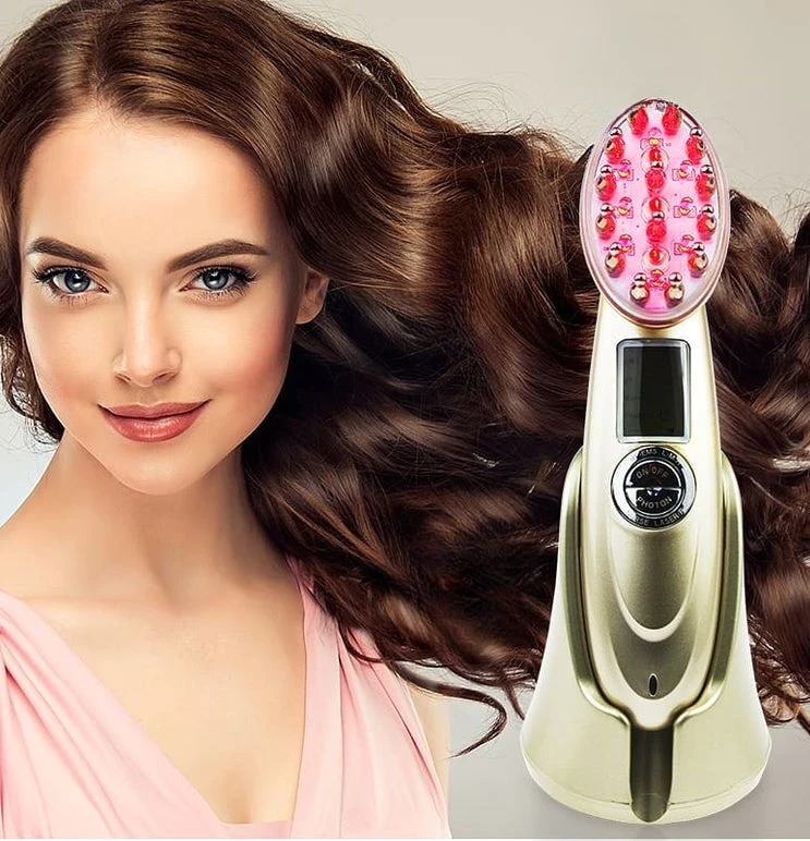 Hair Revival Brush – LED & EMS Scalp Massager for Hair Growth