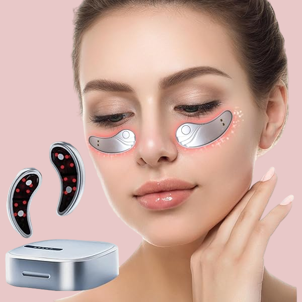 Microcurrent Eye Massager with Red Light Therapy – Eye Reviver