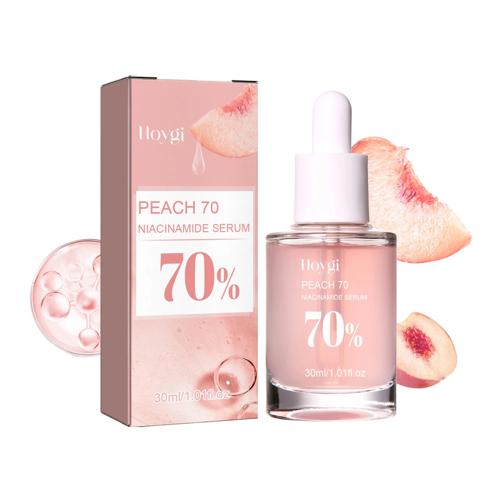 Hoygi Peach 70% Niacinamide Brightening & Hydrating Essence – 30ml