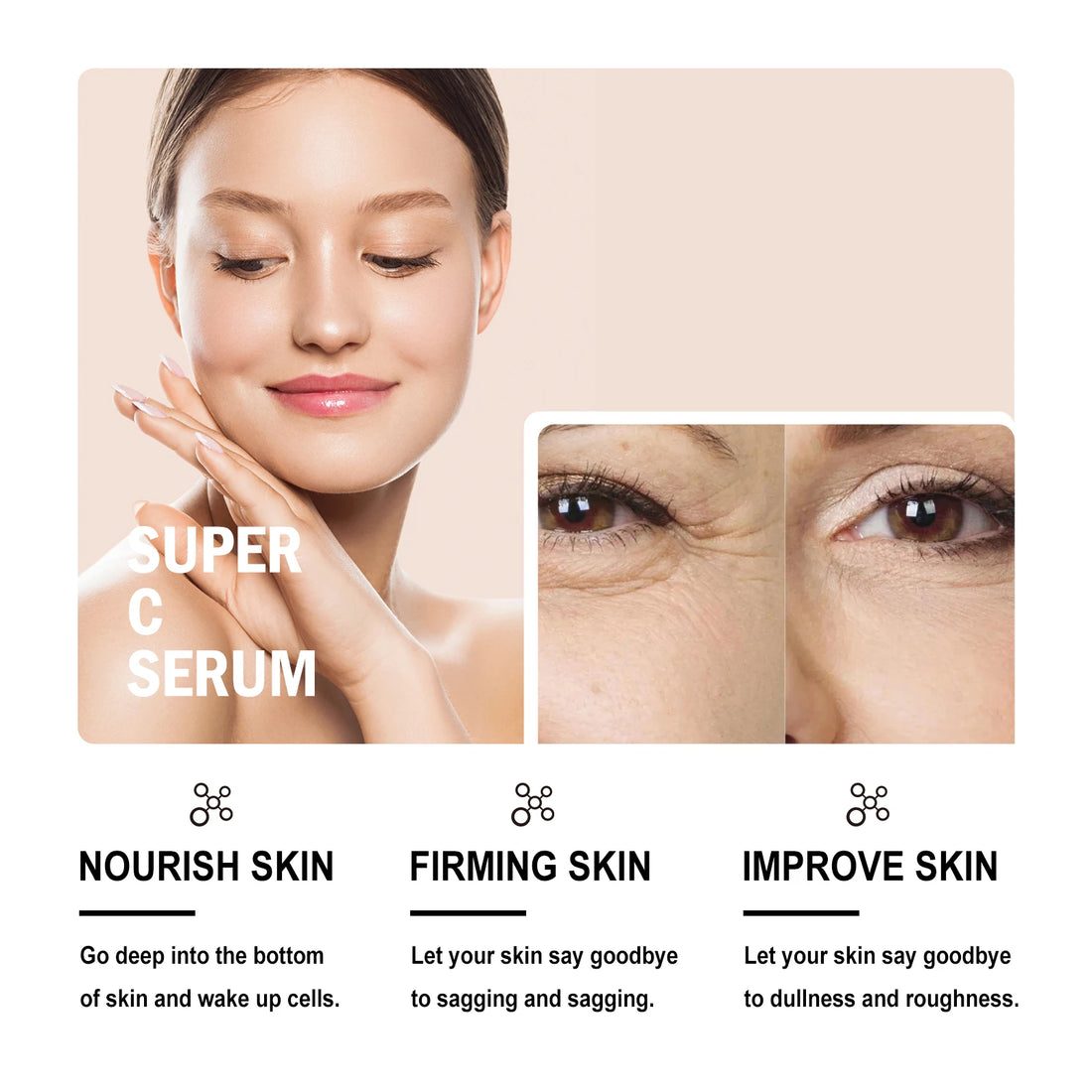 EELHOE Vitamin C Face Serum – Hydrating, Brightening & Firming