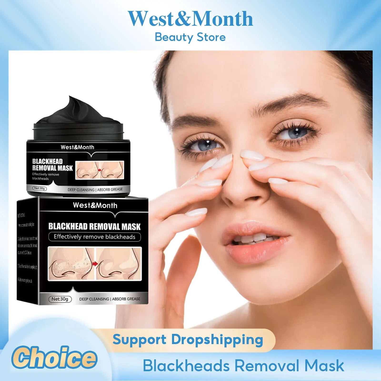 Bamboo Charcoal Deep Cleansing Peel-Off Mask – Detox & Glow