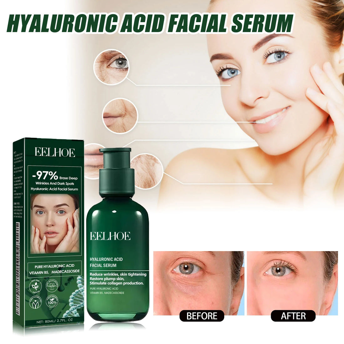 Hyaluronic Acid Facial Essence Lotion – Moisturizing & Anti-Aging