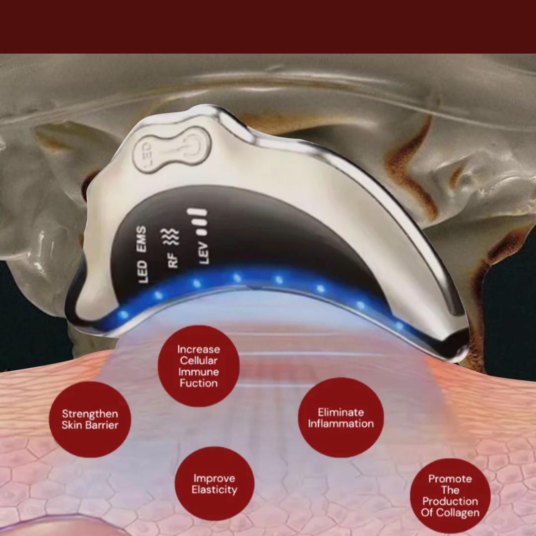 Advanced Gua Sha face massager with EMS technology