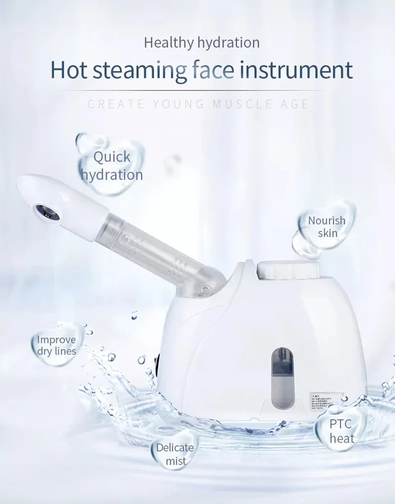 Ozone Facial Steamer – Deep Cleaning Warm Mist Spa