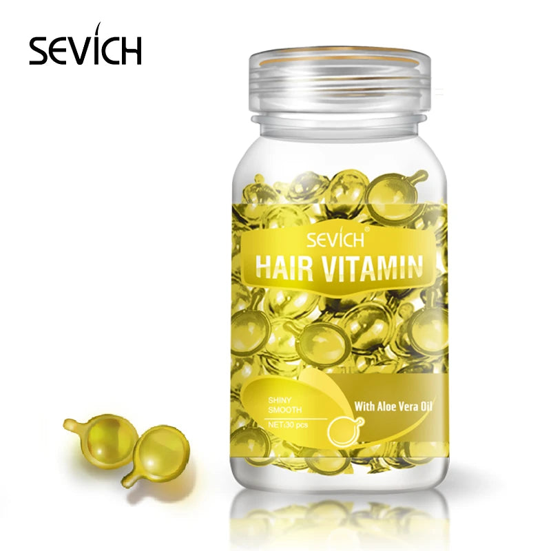 Sevich Hair Vitamin Capsules – Keratin & Moroccan Oil Hair Serum