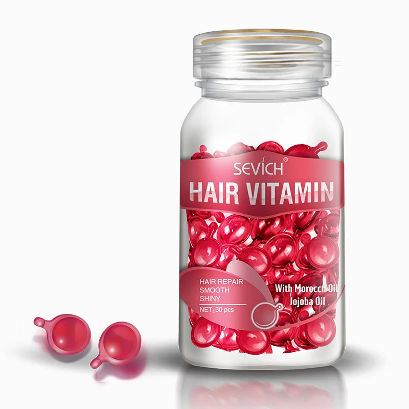 Sevich Hair Vitamin Capsules – Keratin & Moroccan Oil Hair Serum