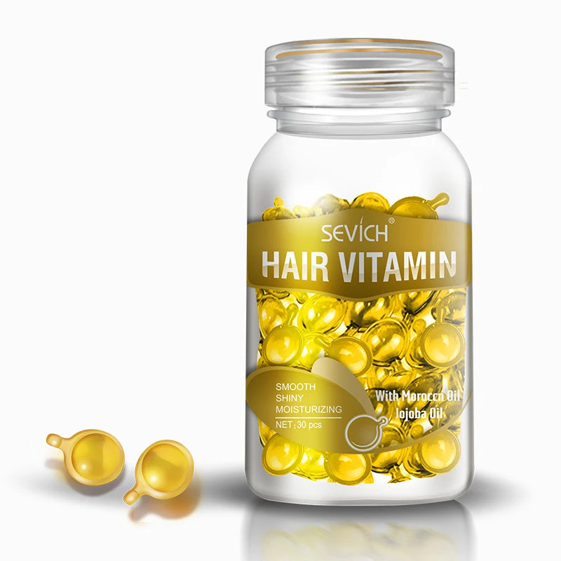 Sevich Hair Vitamin Capsules – Keratin & Moroccan Oil Hair Serum