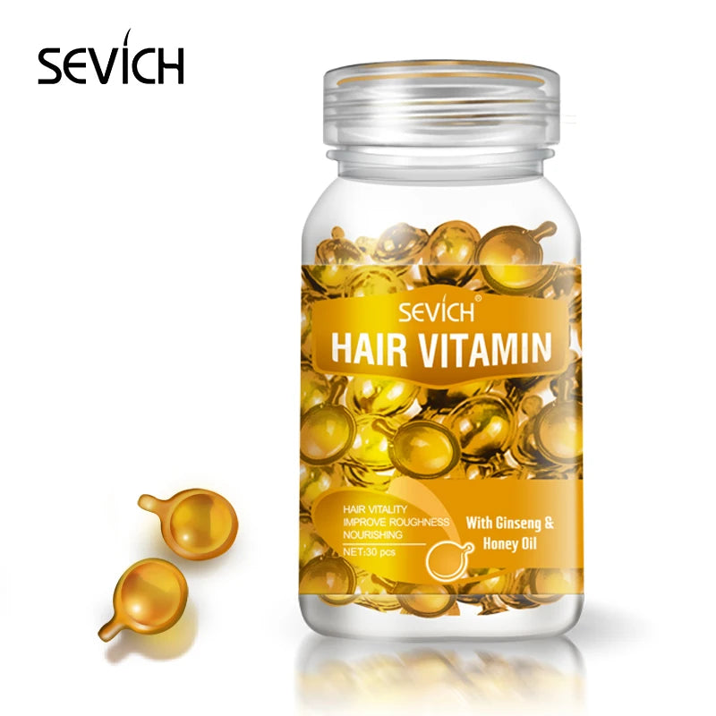 Sevich Hair Vitamin Capsules – Keratin & Moroccan Oil Hair Serum