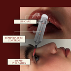 Heated eyelash curler with LED light therapy