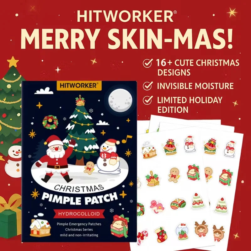 Christmas Acne Patches Festive Skincare Solution for Sensitive Skin