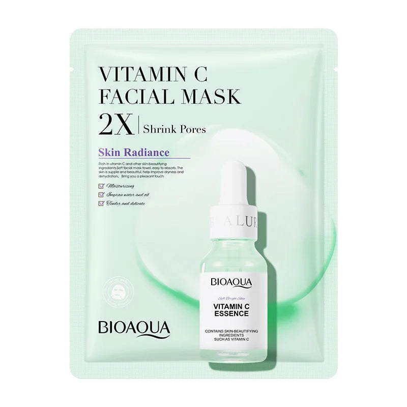BIOAQUA Centella Collagen Face Mask – Hydrating & Brightening 20PCS
