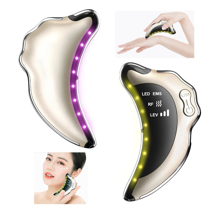 Sculpt & Glow Gua Sha 2.0 – EMS & LED Tech for Lifted Skin