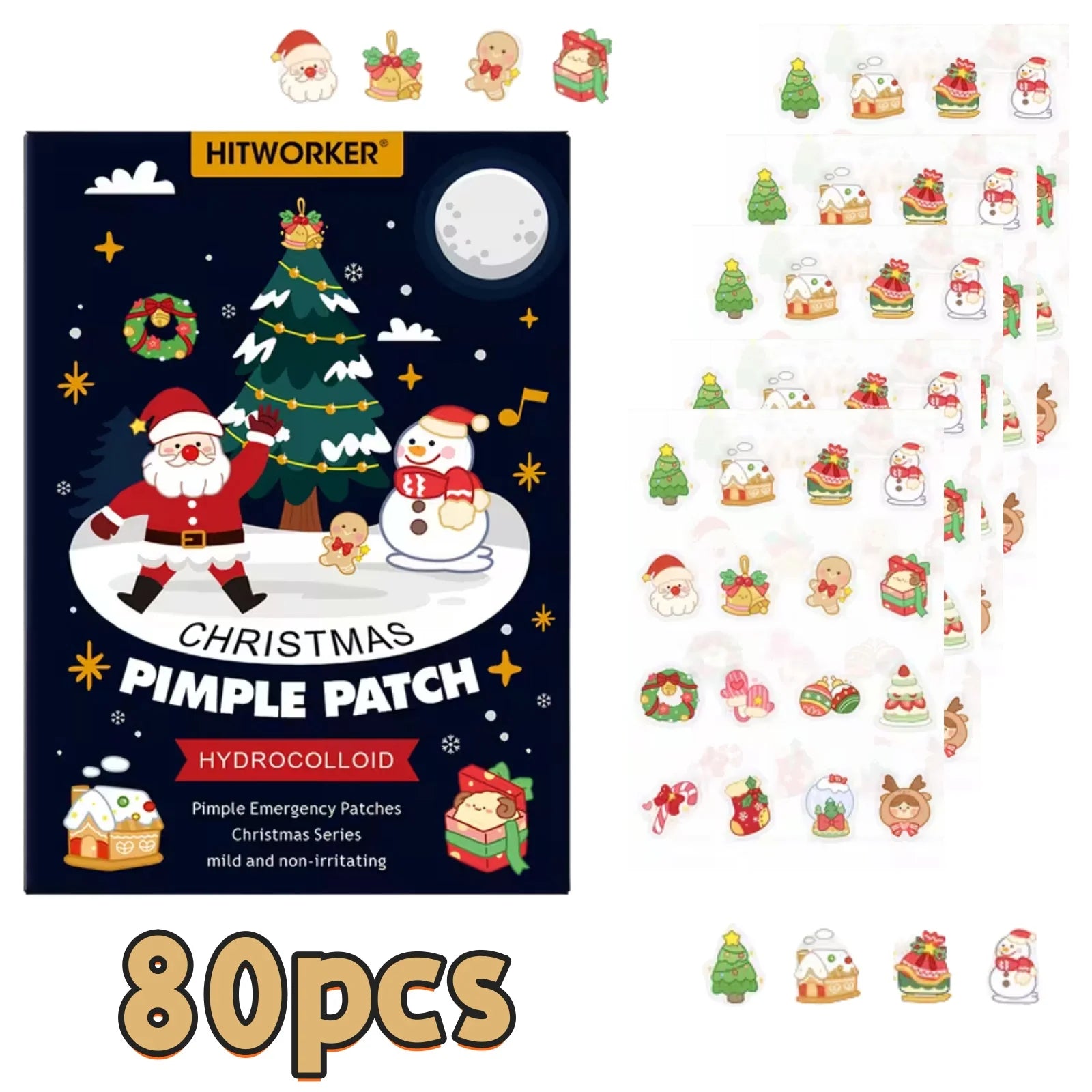 Christmas Acne Patches Festive Skincare Solution for Sensitive Skin