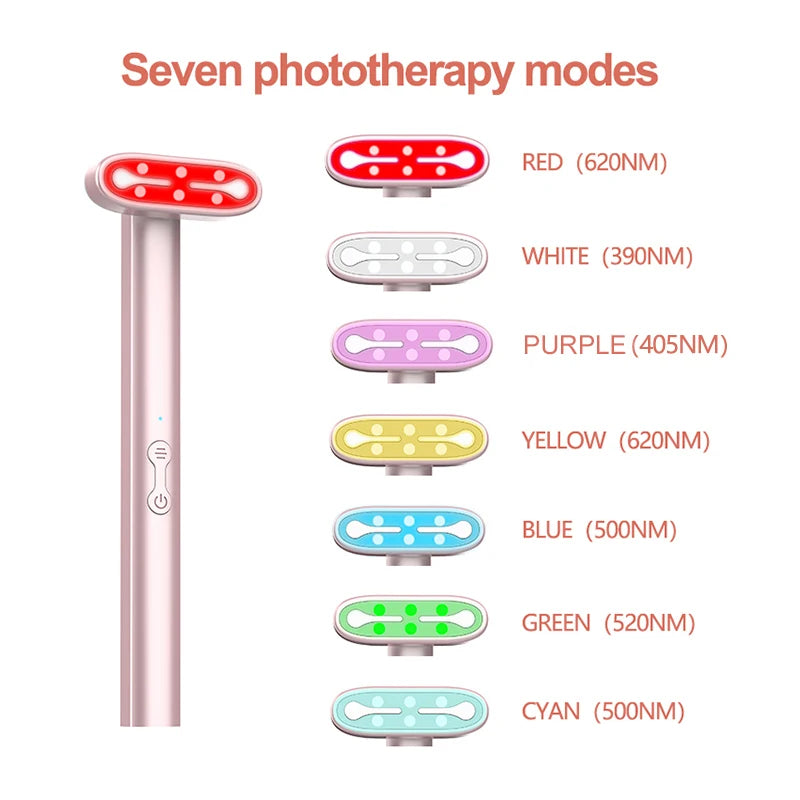 Shortened Title: 7-Color LED Facial Lifting & Rejuvenation Wand