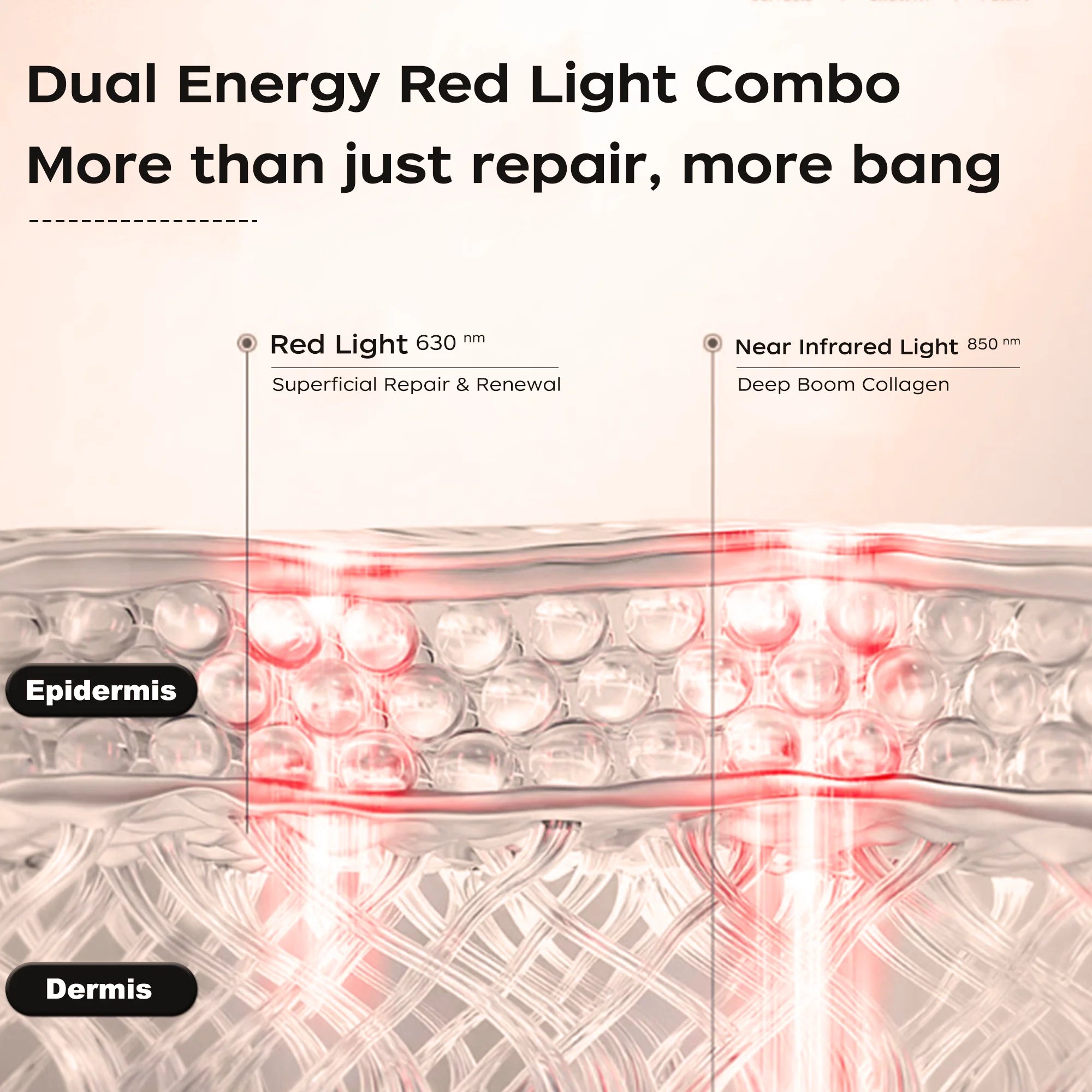 JVV Wireless Red Light Therapy Eye Mask – LED Infrared Skincare