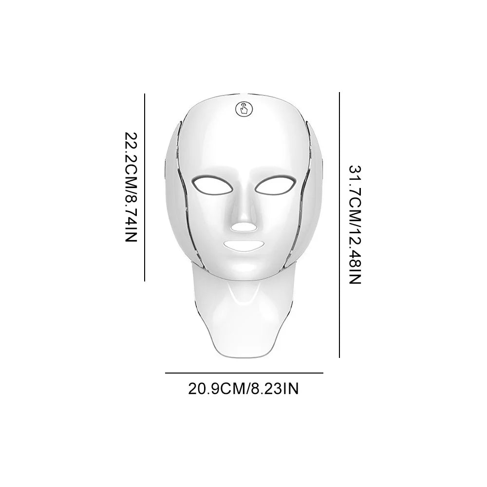7-Color Rechargeable LED Face Mask – Anti-Aging & Skin Tightening