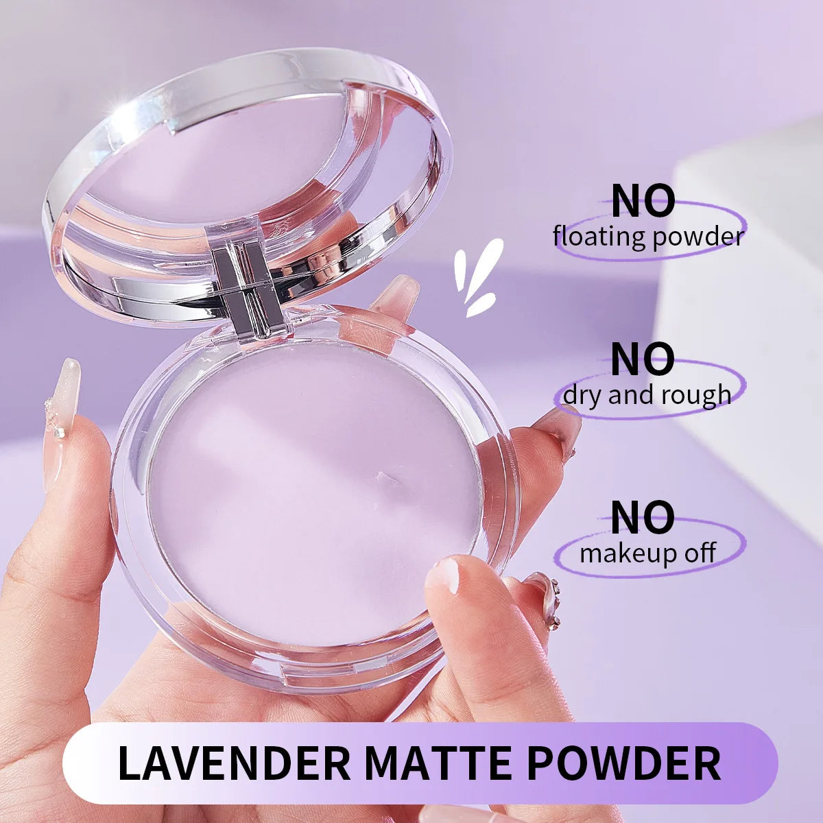 Waterproof Violet Cream-to-Powder Stick – Long-Lasting Oil Control Makeup