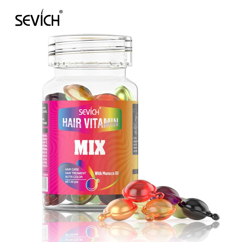 Sevich Hair Vitamin Capsules – Keratin & Moroccan Oil Hair Serum