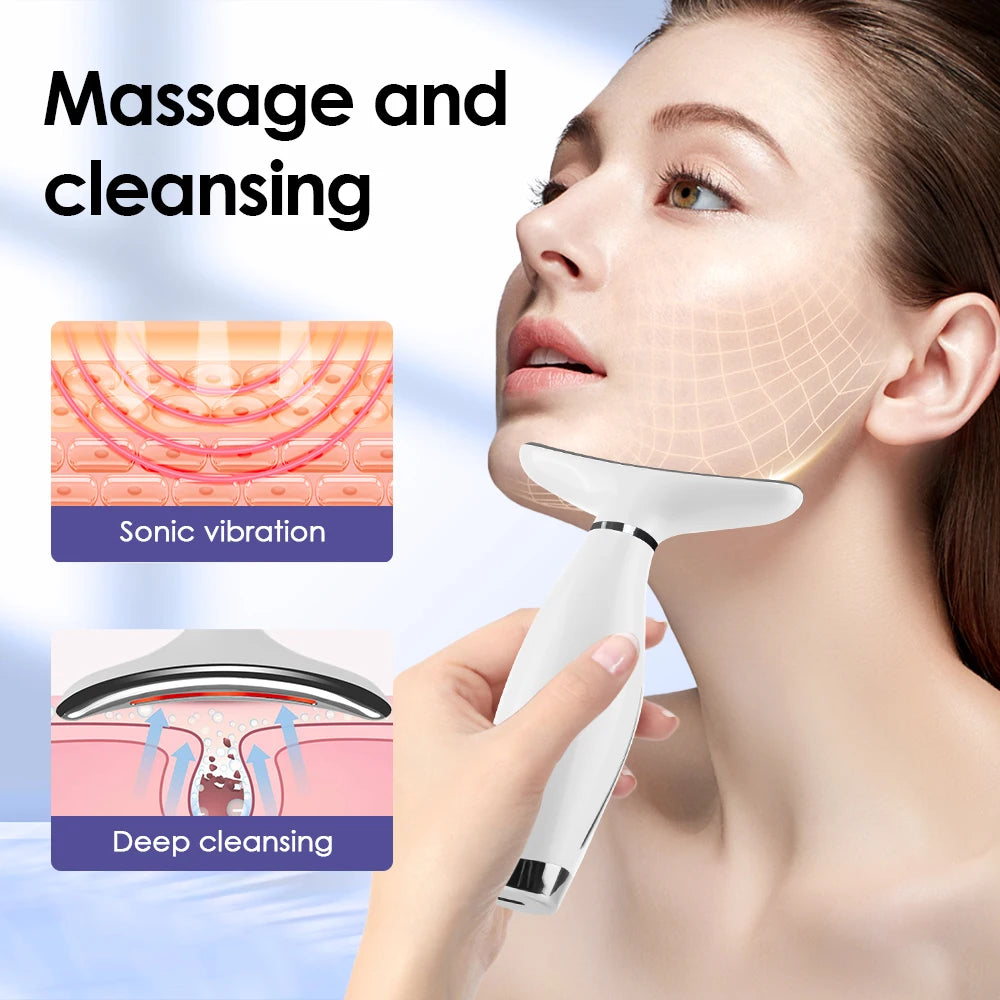 Colour Light Face & Neck Beauty Device – 7 Modes for Radiant Skin