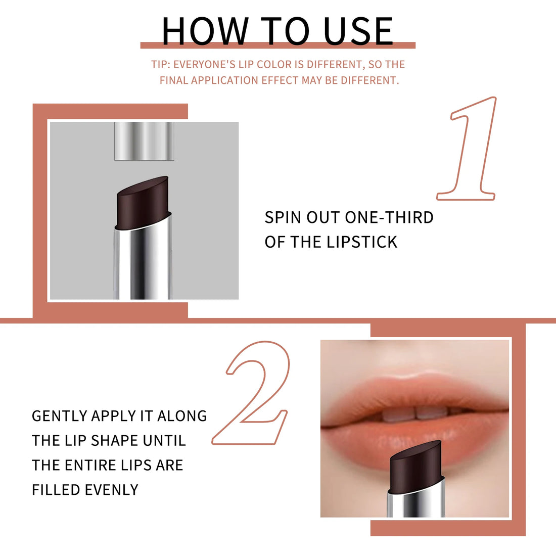 2PCS Honey Tinted Lip Balm – Hydrating Lipstick Duo (Black & Pink)