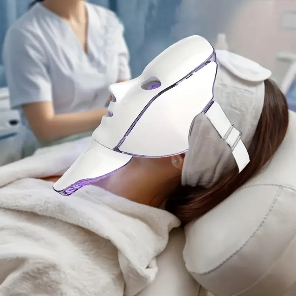 7-Color Rechargeable LED Face Mask – Anti-Aging & Skin Tightening