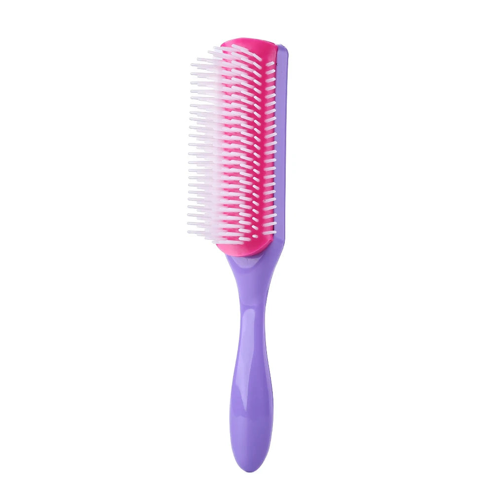 9-Row Detangling Hair Brush – Scalp Massager & Hair Comb