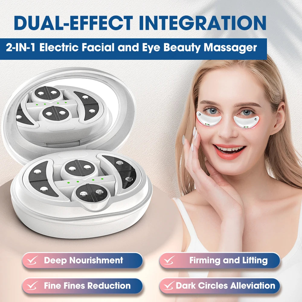 EMS Pulse Eye & Face Massager – Anti-Aging Skin Care Device