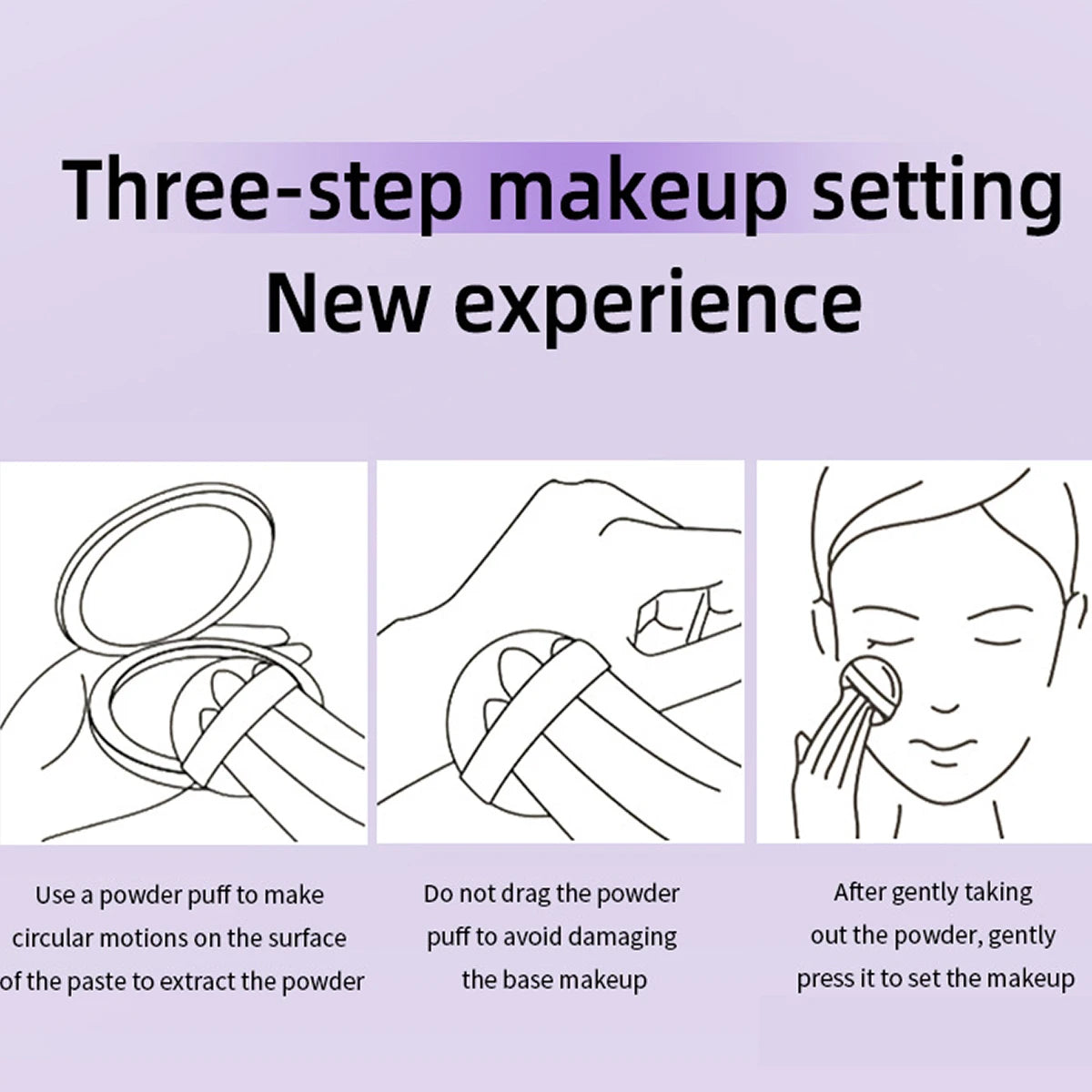 Waterproof Violet Cream-to-Powder Stick – Long-Lasting Oil Control Makeup