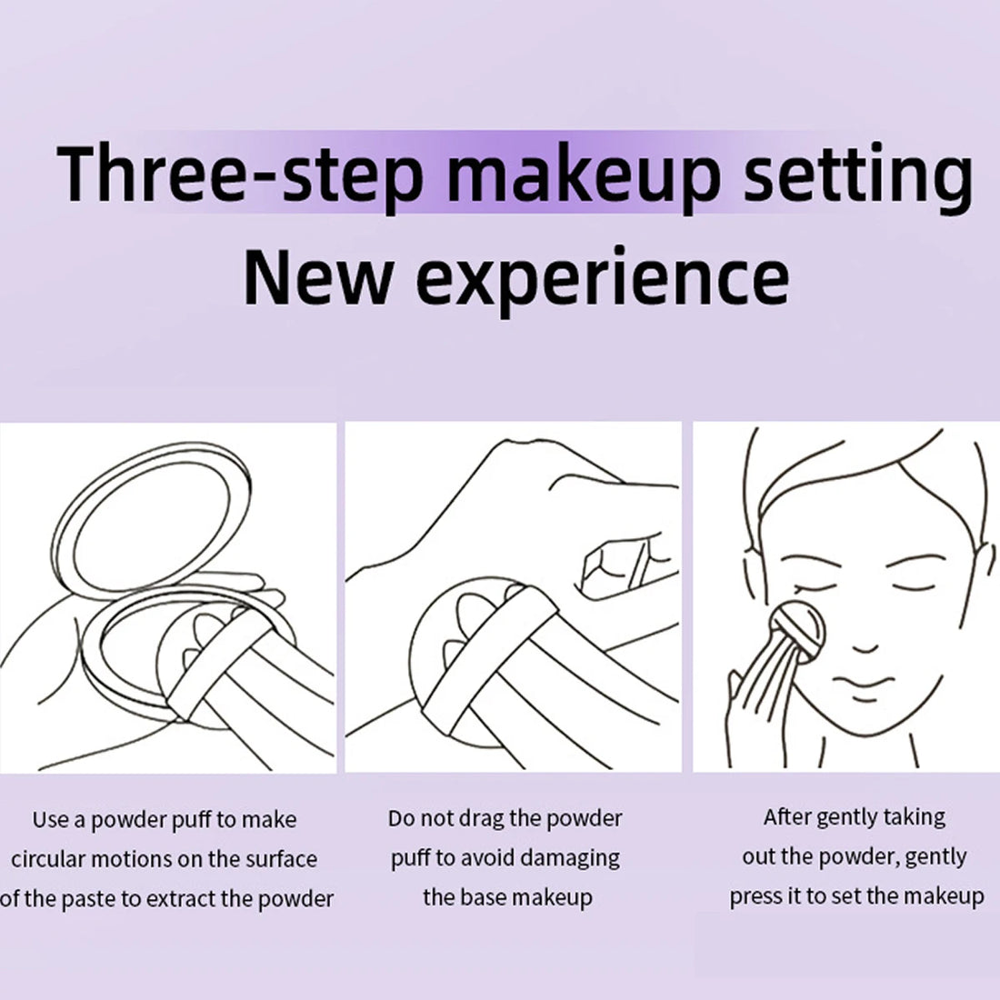 Waterproof Violet Cream-to-Powder Stick – Long-Lasting Oil Control Makeup