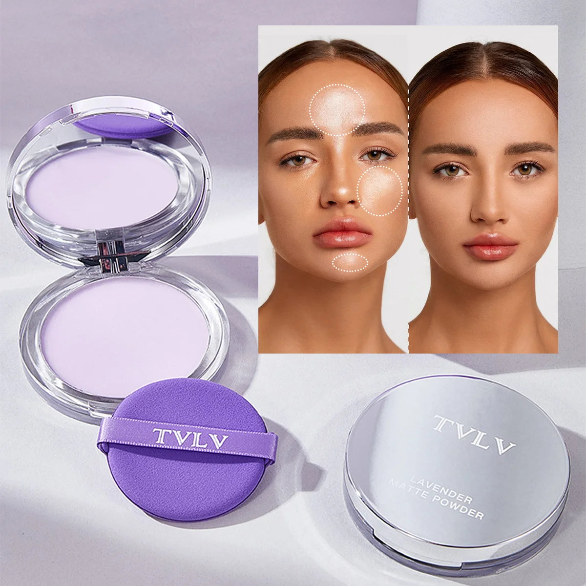 Waterproof Violet Cream-to-Powder Stick – Long-Lasting Oil Control Makeup