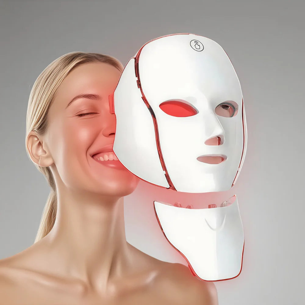 7-Color Rechargeable LED Face Mask – Anti-Aging & Skin Tightening