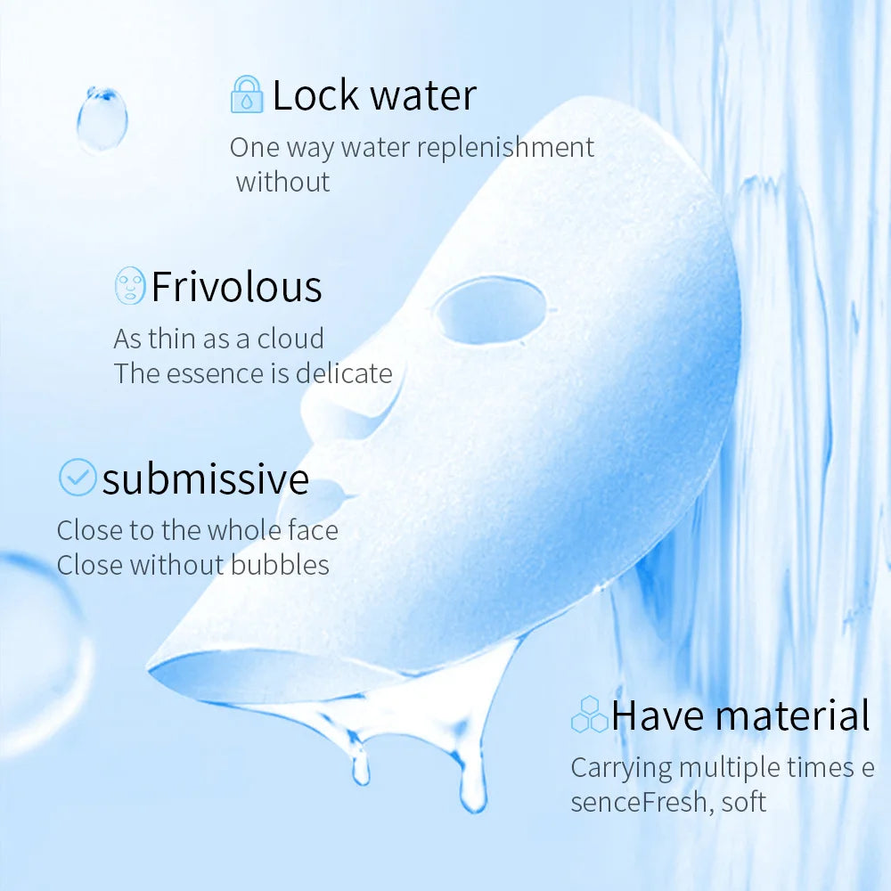 BIOAQUA Centella Collagen Face Mask – Hydrating & Brightening 20PCS