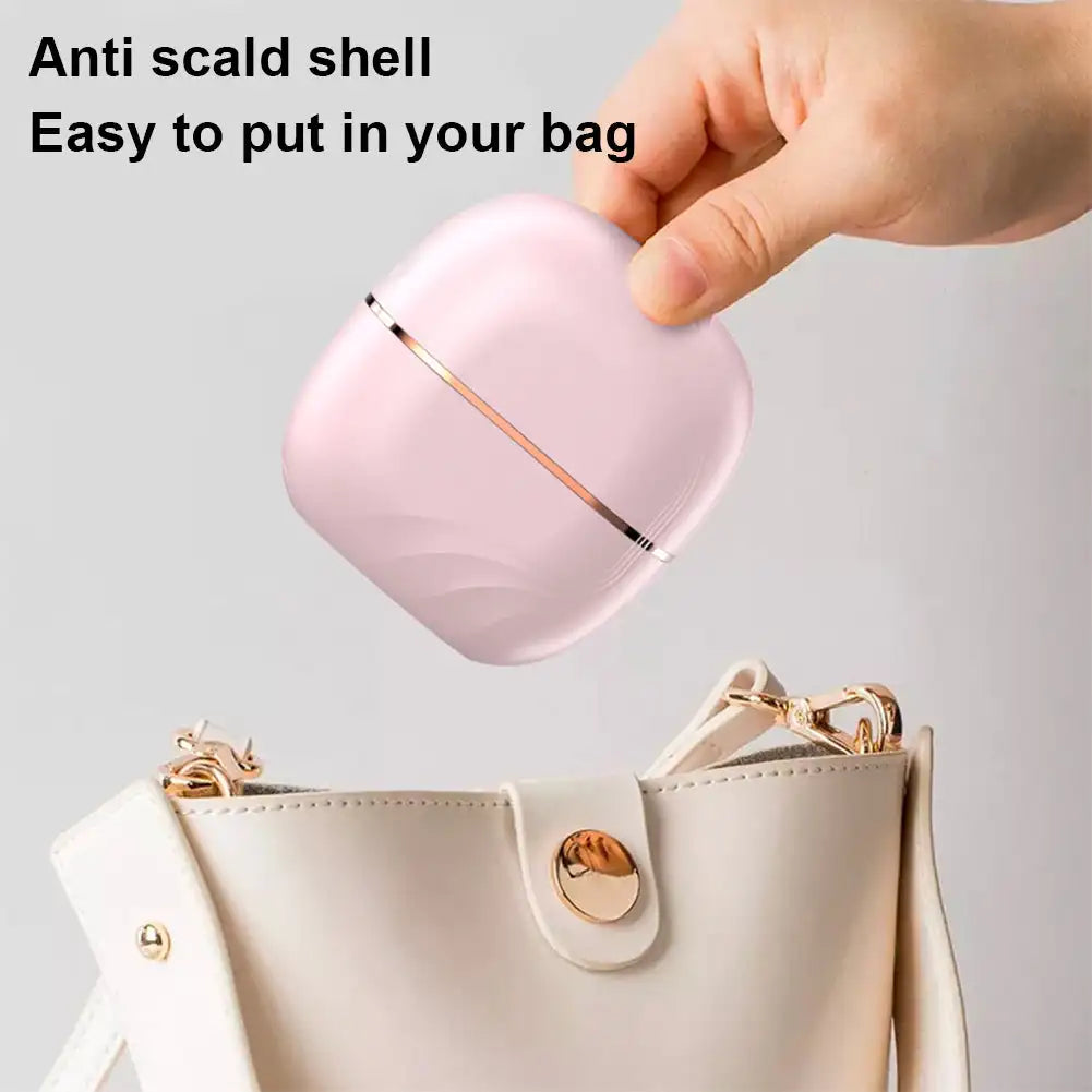 Electric Heating Hair Straightener Brush – Portable Mini