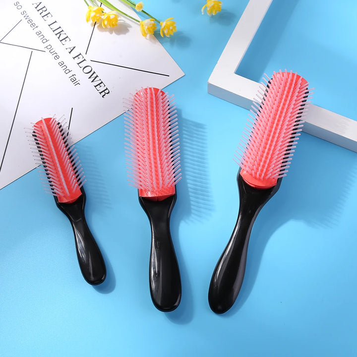 9-Row Detangling Hair Brush – Scalp Massager & Hair Comb