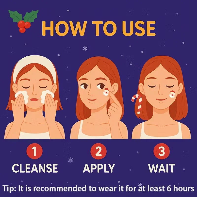 Christmas Acne Patches Festive Skincare Solution for Sensitive Skin