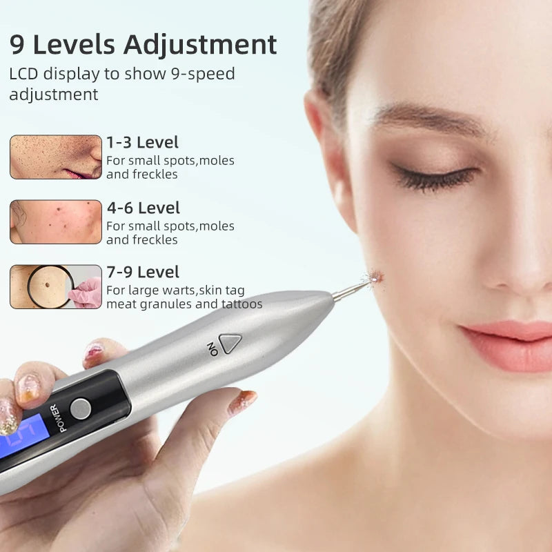 9-Level LCD Plasma Pen – Mole & Tattoo Removal