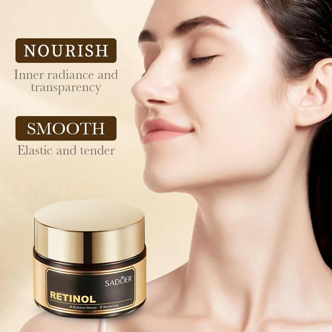 Retinol 6-in-1 Complete Skin Care Set – Cleanser, Serum, Cream, Eye Cream, Toner & Lotio