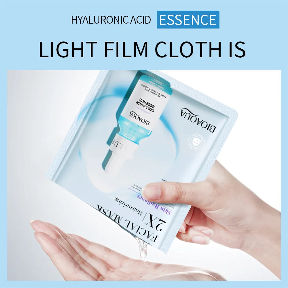 BIOAQUA Centella Collagen Face Mask – Hydrating & Brightening 20PCS