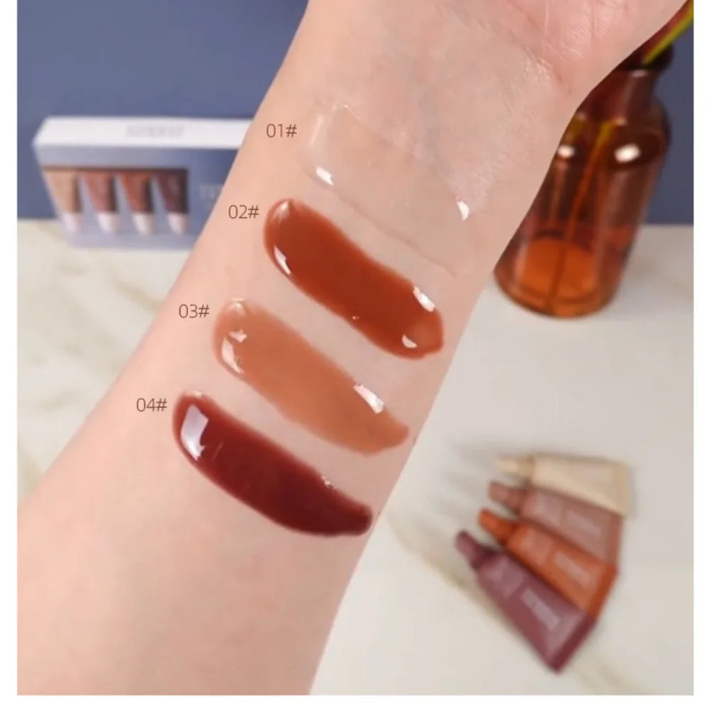 4pcs Mini Lip Butter Set – Moisturizing Summer Gift Kit