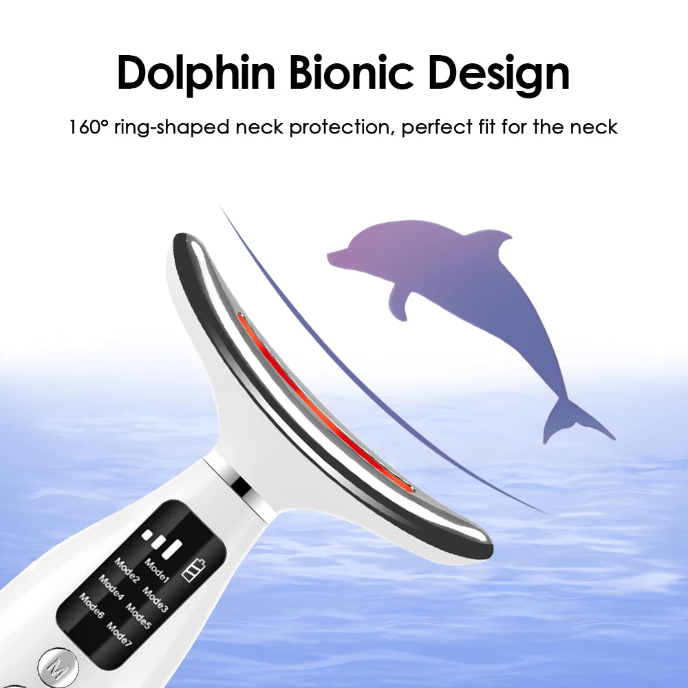 Colour Light Face & Neck Beauty Device – 7 Modes for Radiant Skin