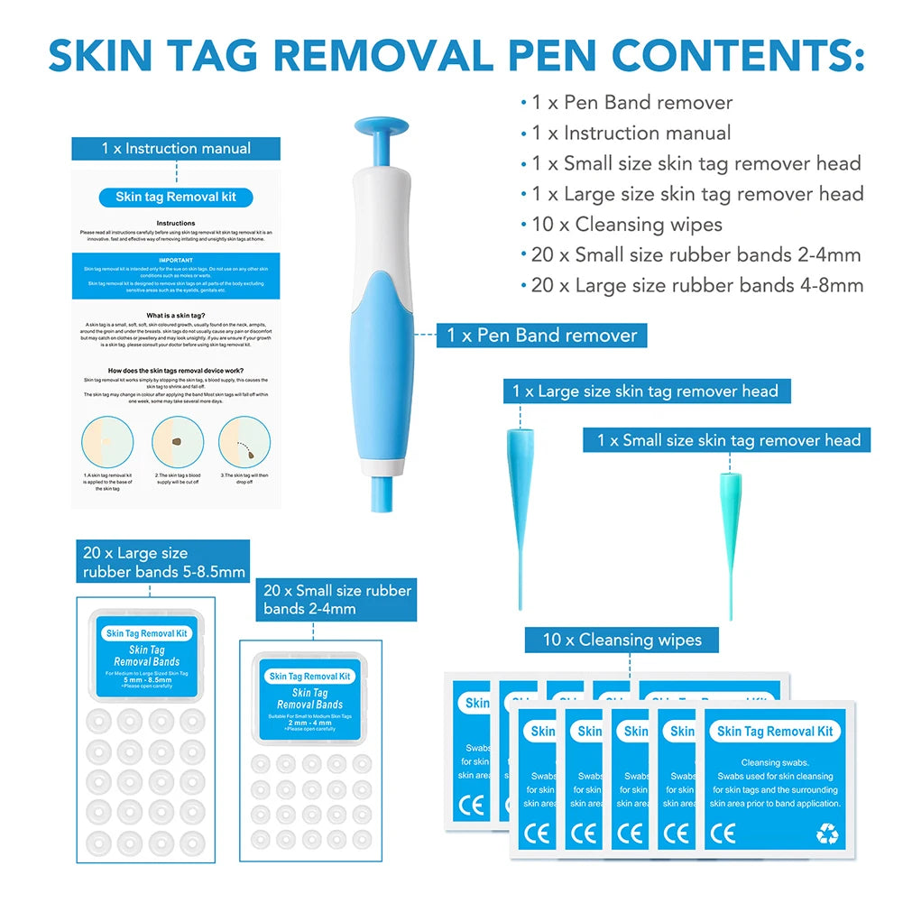 Auto Micro Skin Tag Remover – 2-in-1 Mole & Wart Removal Kit