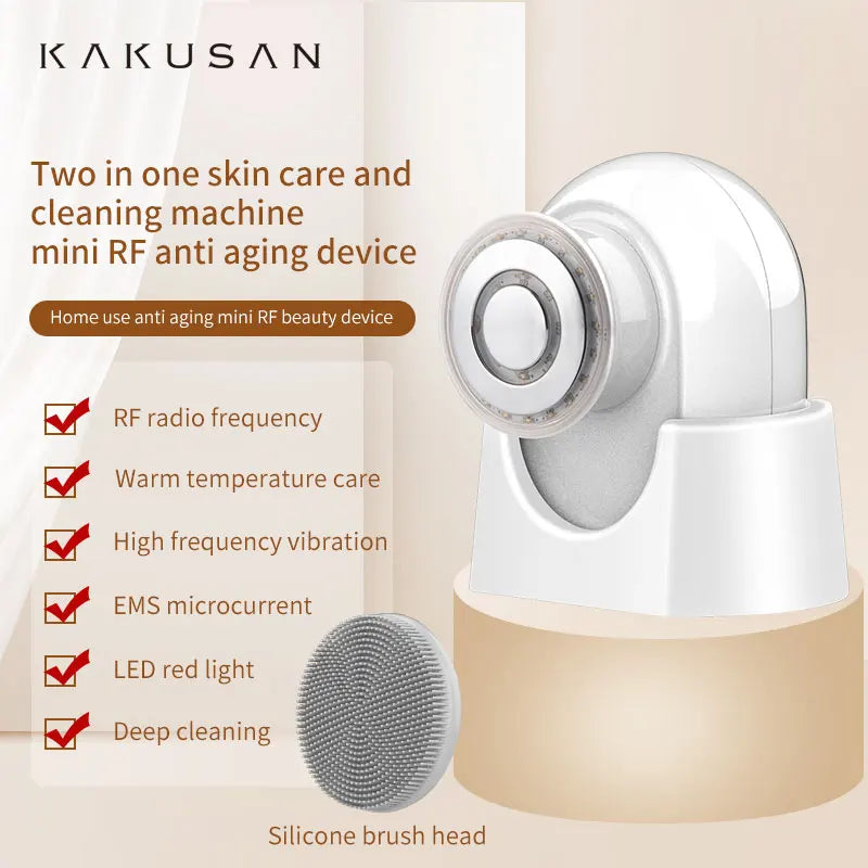 KAKUSAN RF 1MHz Mini Vibration Face Cleaning & Uplifting Device