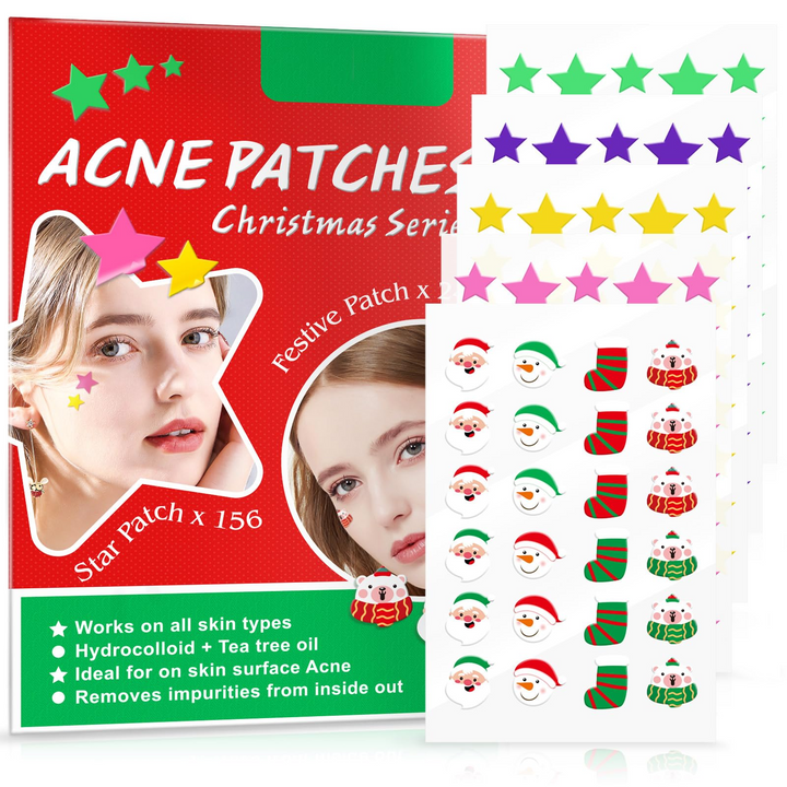 Christmas Acne Patches Festive Skincare Solution for Sensitive Skin
