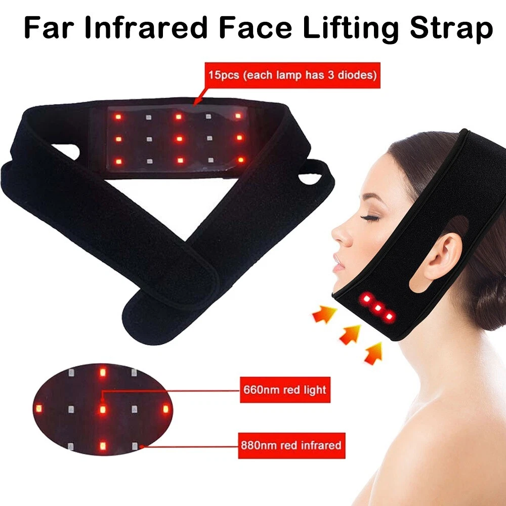LED Infrared Face Lift Belt – Chin Slimming & Jawline Shaping