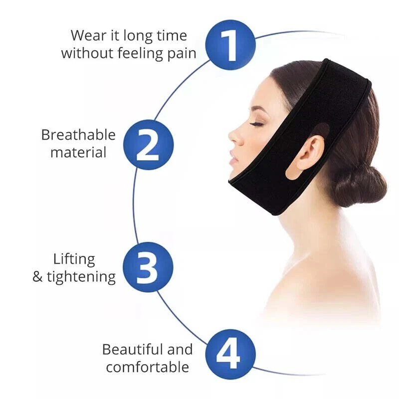 LED Infrared Face Lift Belt – Chin Slimming & Jawline Shaping